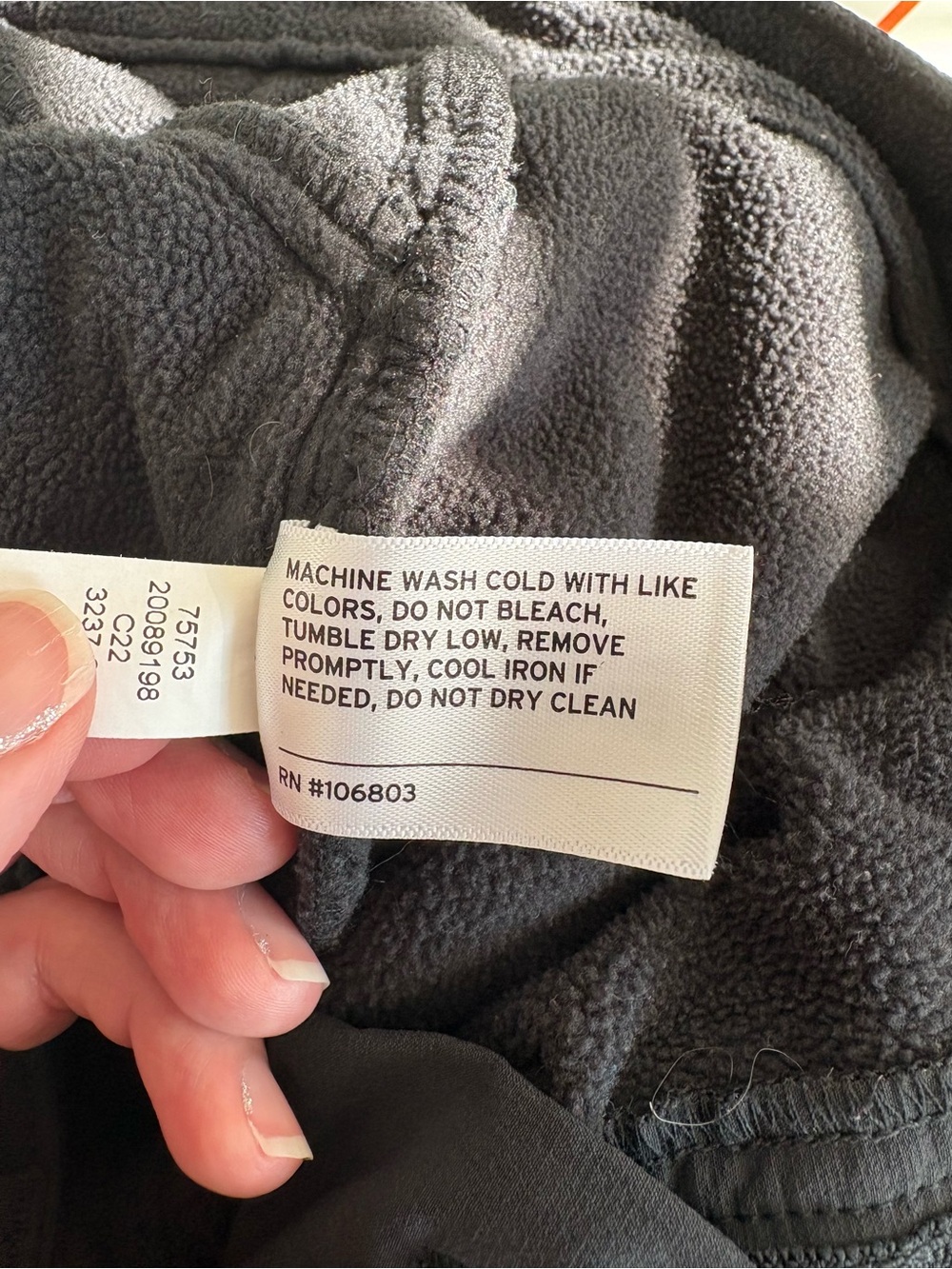 Duluth Trading Co Black Straight-Leg Fleece Performance Pants Medium EUC Granola - Picture 8 of 13